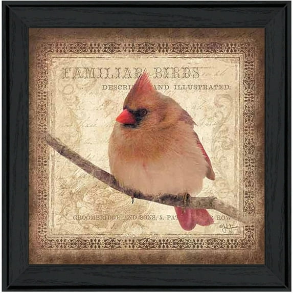 Female Cardinal by John Jones Print Wall Art Wood Multi-Color