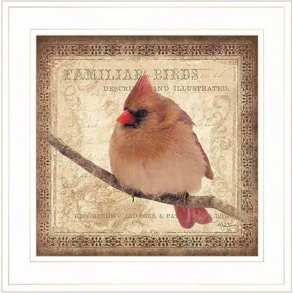 Female Cardinal by John Jones Print Wall Art Wood Multi-Color