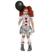 FunWorld Costumes Child's Girl's Carn-Evil Carnival Clown Costume Medium 8-10