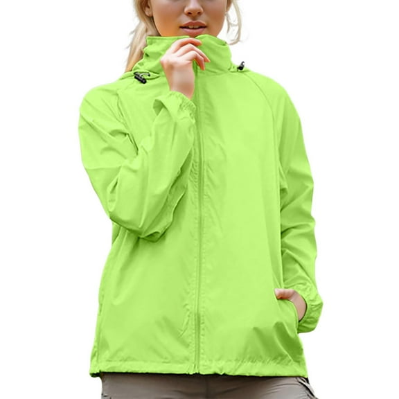 Female Casual Patchwork Outdoor Jackets Detachable Hooded Long Sleeve Zipper Slit Pocket Coat