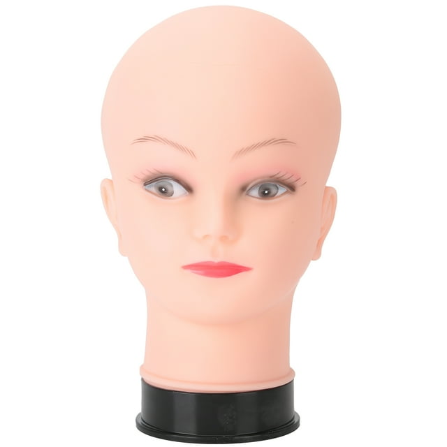 Female Cosmetology Mannequin Head,Bald Manikin Head for Wigs Making Wig