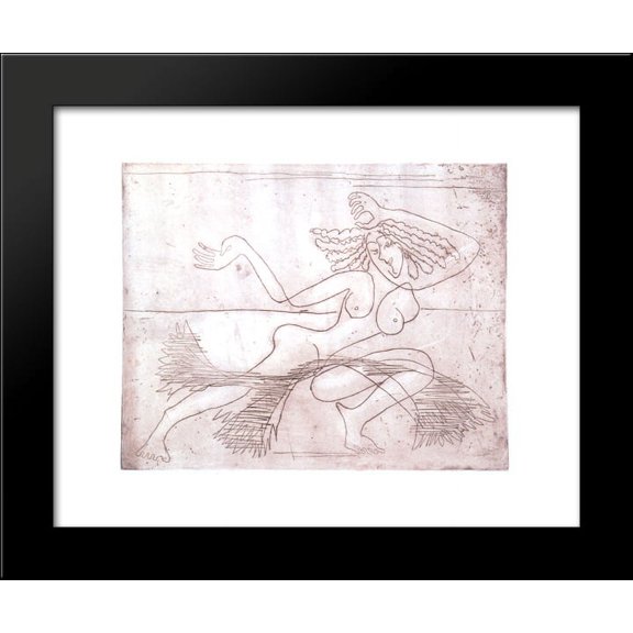 Female Dancer 20x24 Framed Art Print by Ernst Ludwig Kirchner