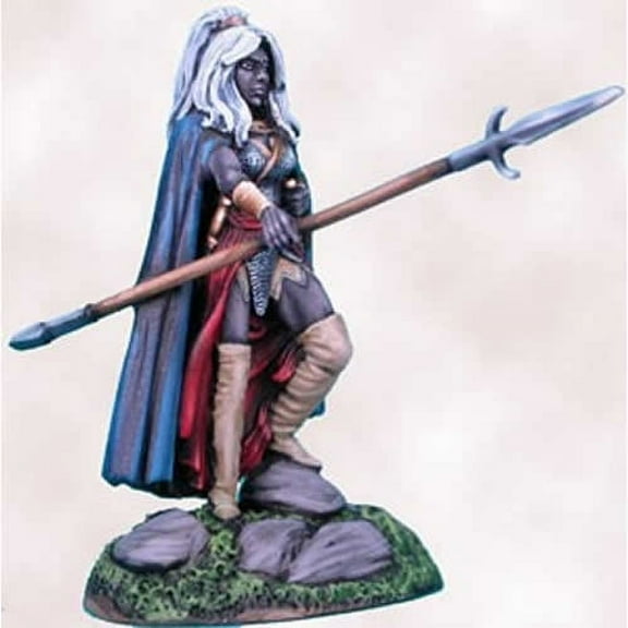 Female Dark Elf with Pike Miniature Elmore Masterwork Dark Sword Miniatures