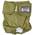 thumbnail image 1 of Female Dog Diapers for Small Medium and Large Dogs, Adjustable and Leakproof Doggie Sanitary Panties, The Harassment of Pants and Safety Pants, Black&Red(Green,S), 1 of 2