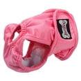 thumbnail image 1 of Female Dog Diapers for Small Medium and Large Dogs, Adjustable and Leakproof Doggie Sanitary Panties, The Harassment of Pants and Safety Pants, Black&Red(Pink,M), 1 of 2