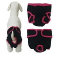 thumbnail image 1 of Female Dog Diapers for Small Medium and Large Dogs, Adjustable and Leakproof Doggie Sanitary Panties, The Harassment of Pants and Safety Pants(Black,XS), 1 of 3