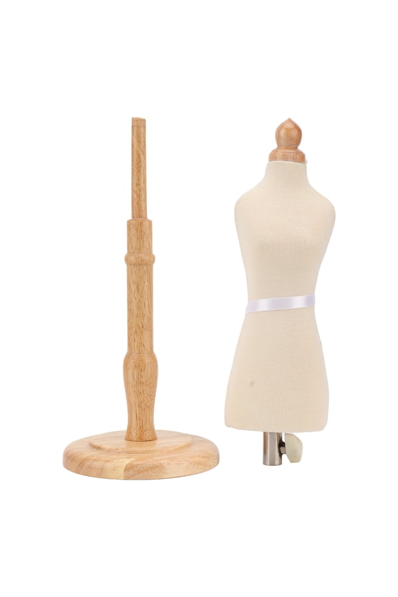 Female Dress Form, Dress Form Professional Easy To Assemble Beech Wood With Round Base For Clothing Dress Display