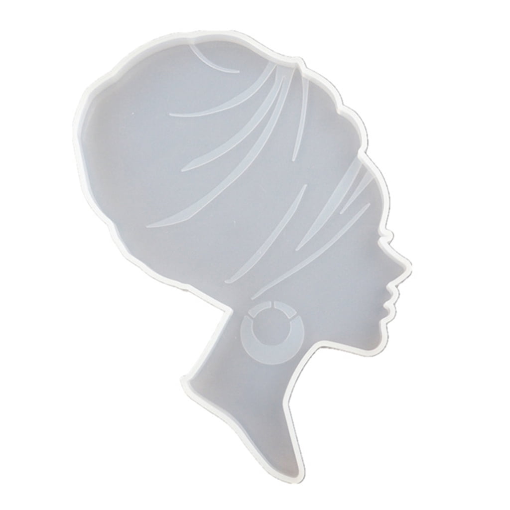 Female Epoxy Resin Mold Tea Mat Human for Head Tray Silicone - Walmart.com