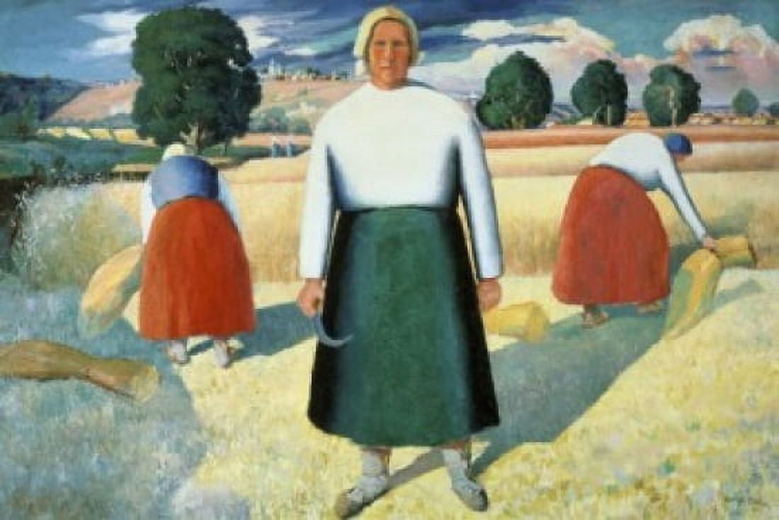 Female Farmers Kazimir Malevich (1878-1935 Russian) Russian State Museum St Petersburg Russia Canvas Art - Kasimir Malevich (18 x 24)
