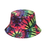 Female Fashion Casual Bandhnu 3D Printed Multicolour Bucket Hats Sunshade Hat Beret Techno Bucket Hat