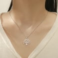 thumbnail image 1 of Female Fashion Simple Cut Flower Curly Lotus Tree Pendant Necklace, 1 of 2