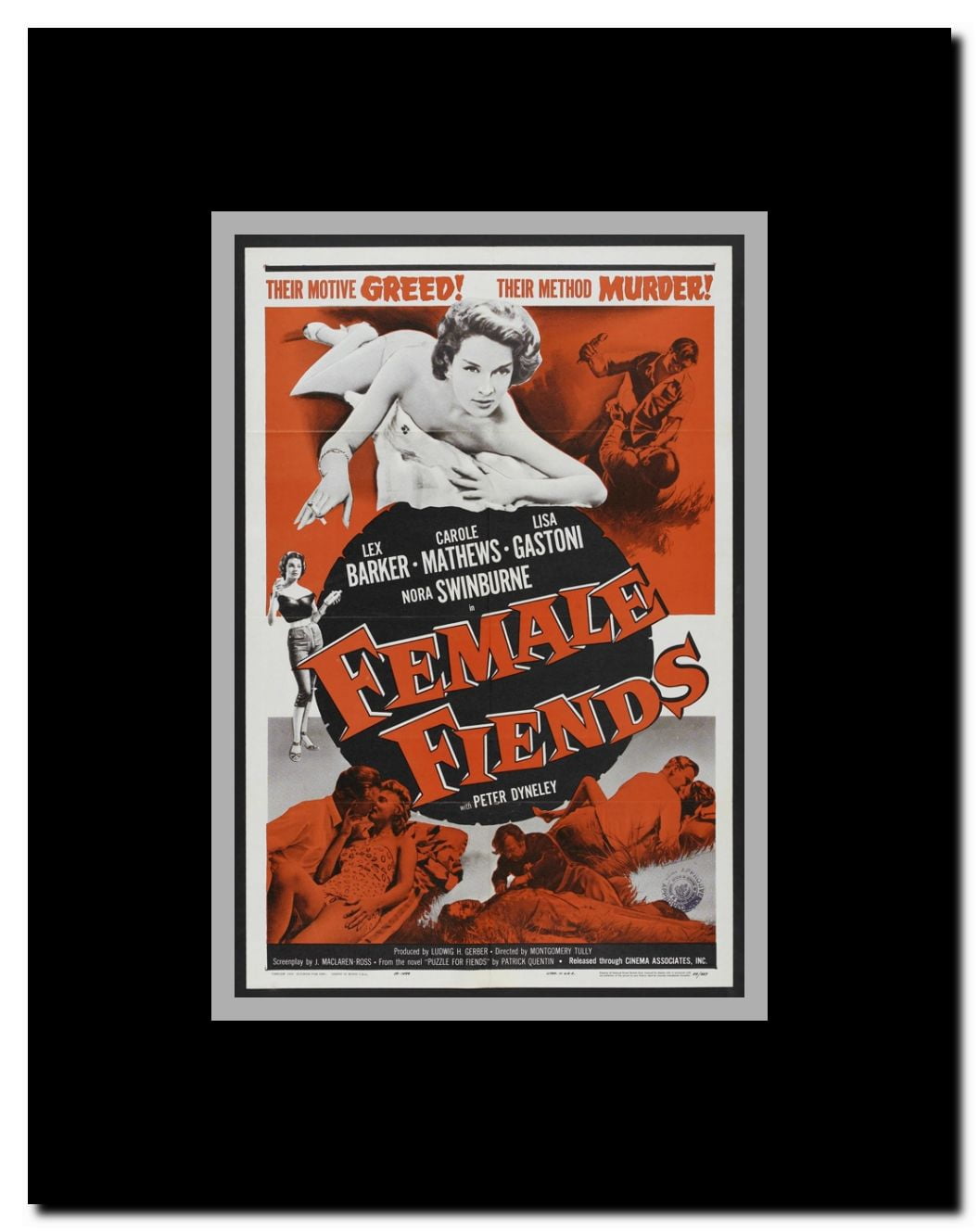 Female Fiends Framed Movie Poster