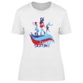 thumbnail image 1 of Female Figure Skating T-Shirt Women -Image by Shutterstock, Female XX-Large, 1 of 2