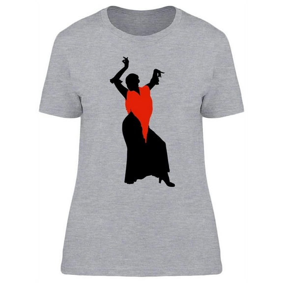 Female Flamenco Dancer Design T-Shirt Women -Image by Shutterstock, Female x-Large