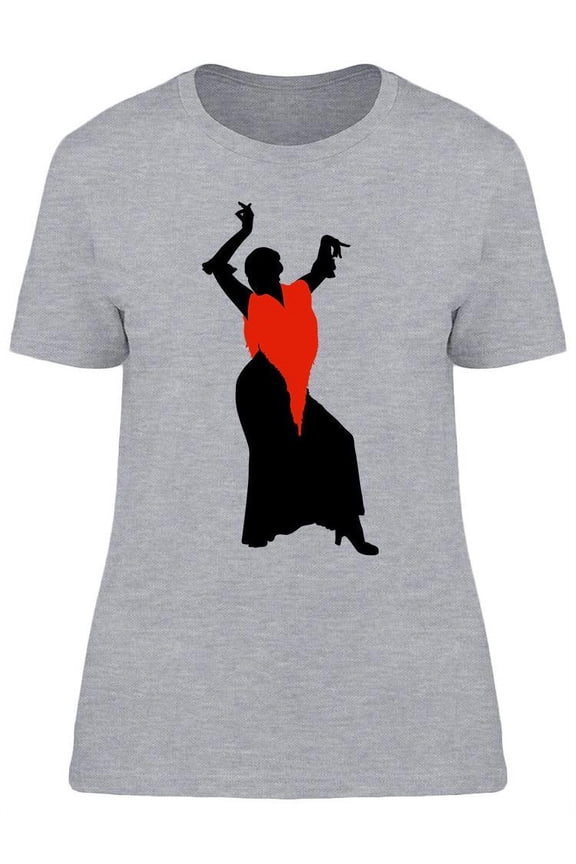 Female Flamenco Dancer Design T-Shirt Women -Image by Shutterstock, Female x-Large