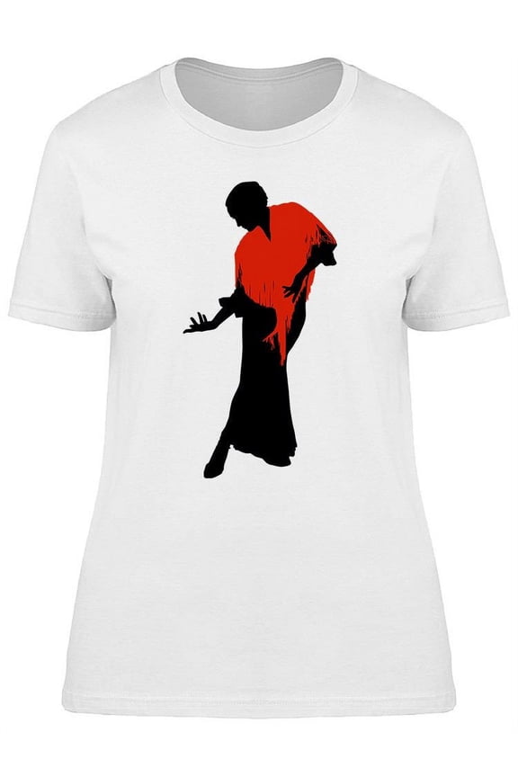 Female Flamenco Dancer T-Shirt Women -Image by Shutterstock, Female XX-Large