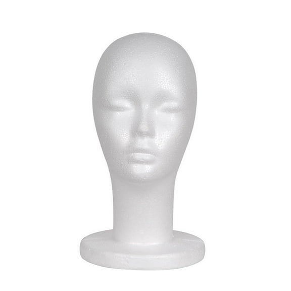 Female Foam Mannequin Head, For Wig Display Hat Storage With Stable Base, For Home Salon Retail Stores