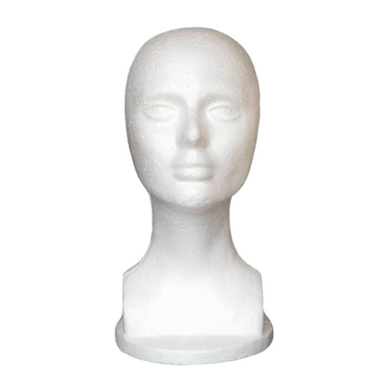 Female Foam Mannequin Head Hat Hat Display Stand Foam Mannequin Head Display
