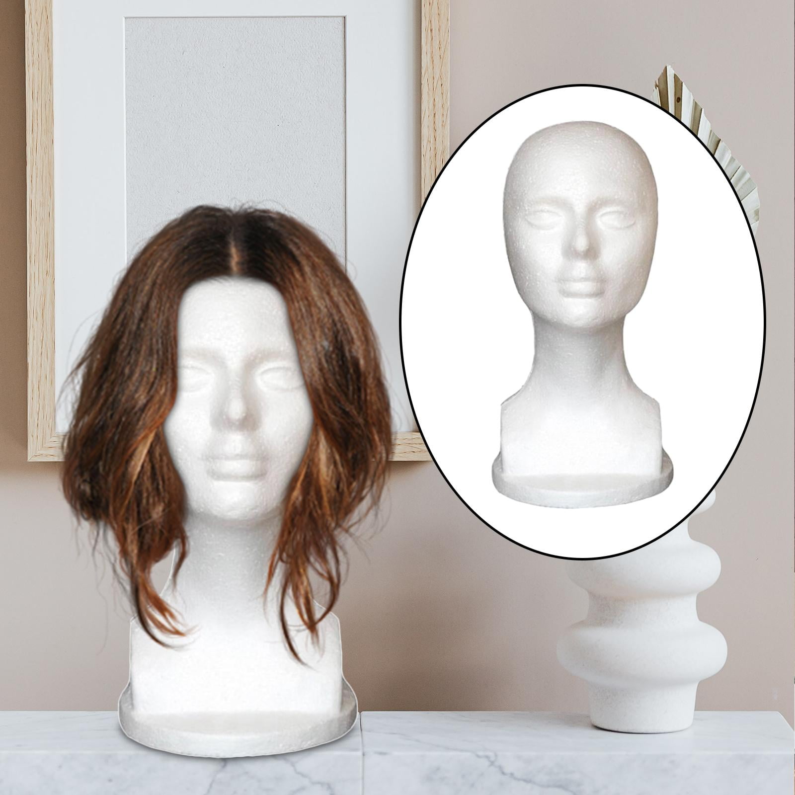 Female Foam Mannequin Head Hat Head Display for Display Hair Hats