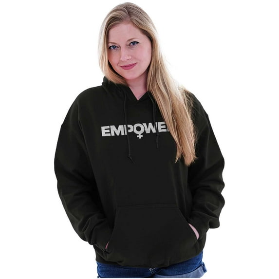 Female Girl Power Empowering Women Women Plus Size Graphic Pullover Hoodie Brisco Brands 2X