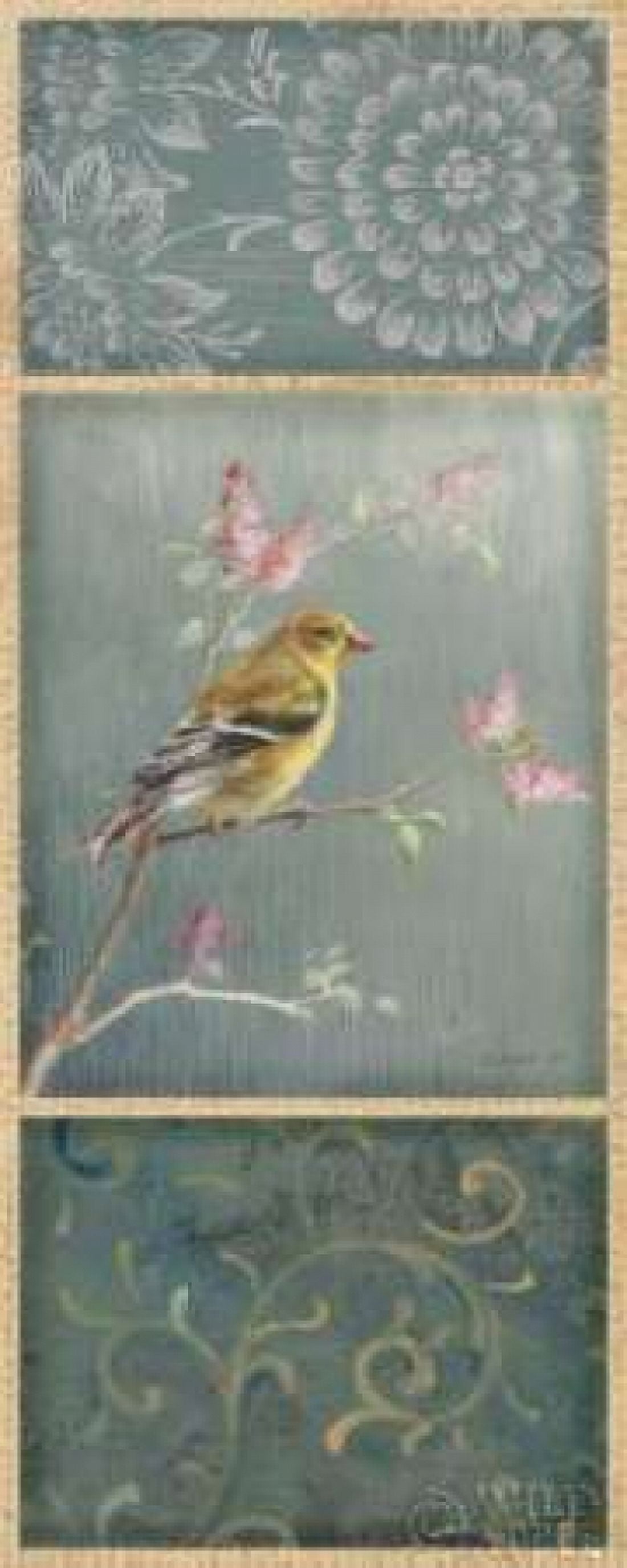 Female Goldfinch - Wag Canvas Art - Danhui Nai (10 x 20)