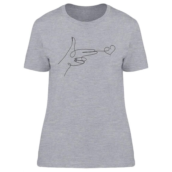 Female Hand In Gun Gesture T-Shirt Women -Image by Shutterstock, Female Medium