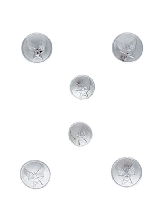 Female Hap Arnold Button Set, 4- 30 Ligne & 2- 25 Ligne, w/ Toggles, NIP