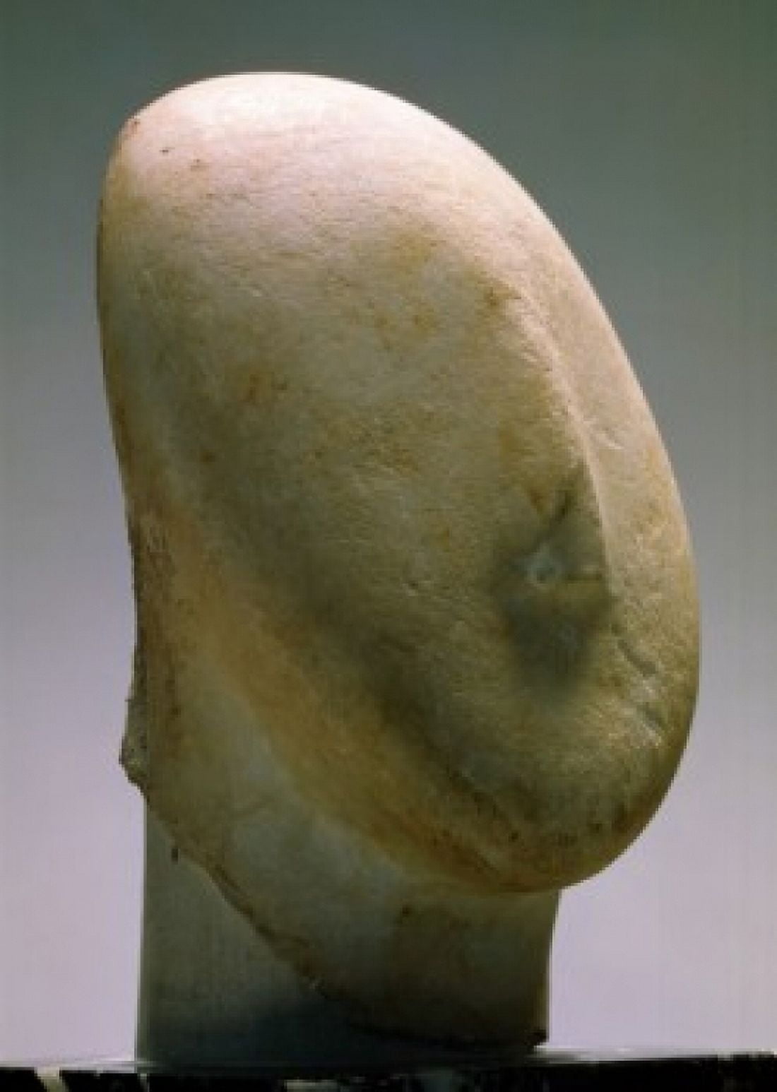 Female Head Early Cycladic II circa 2700-2400 BC France Paris Musee du Louvre Canvas Art - (24 x 36)
