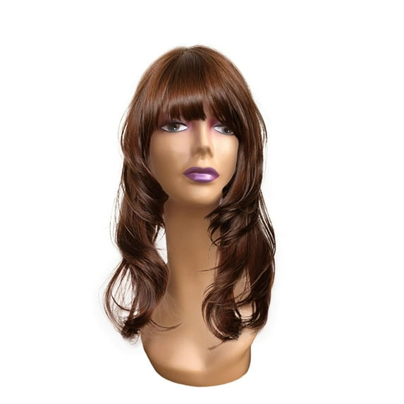 Female Head Mannequin Hat Display Rack Long Neck Smooth 19inch with Makeup Stable Base Manikin Display Stand for s Making Glasses Style A