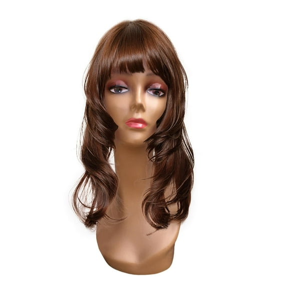 Female Head Mannequin Hat Display Rack Long Neck Smooth 19inch with Makeup Stable Base Manikin Display Stand for s Making Glasses Style C