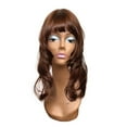 thumbnail image 1 of Female Head Mannequin Hat Display Rack Long Neck Smooth 19inch with Makeup Stable Base Manikin Display Stand for s Making Glasses Style D, 1 of 8