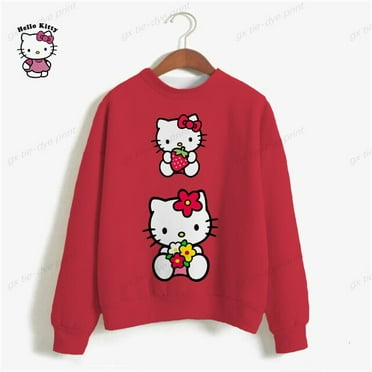 Hello Kitty Sweatshirt Women Female High Street for Hoodies Graphic Y2k ...