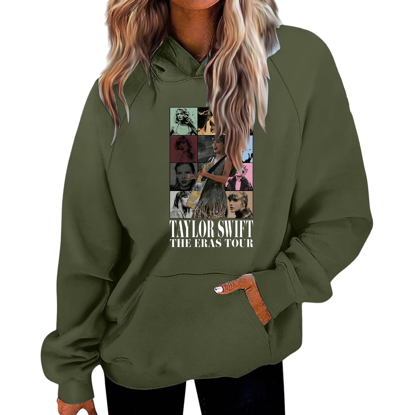 MEDUOLA Donna Hoodie Taylor Swift The ERAS Tour Felpa con Cappuccio per  Fans Pullover novità Maglione Maniche Lunghe con Cappuccio più Colori  XL,Bianco 