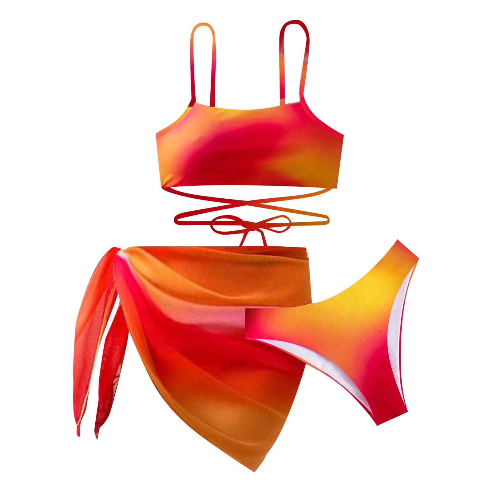 Female July 4 Plus Size Bikini Underwear for Women Women Print Bikini