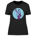 thumbnail image 1 of Female Lacrosse Player T-Shirt Women -Image by Shutterstock, Female Medium, 1 of 2