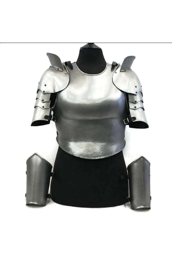 Female Larp Armor,Female Cosplay Armor,Female Medieval armor,Pauldrons,Upper Body Set