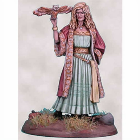Female Mage With Owl Miniature Parkinson Masterworks Dark Sword Miniatures