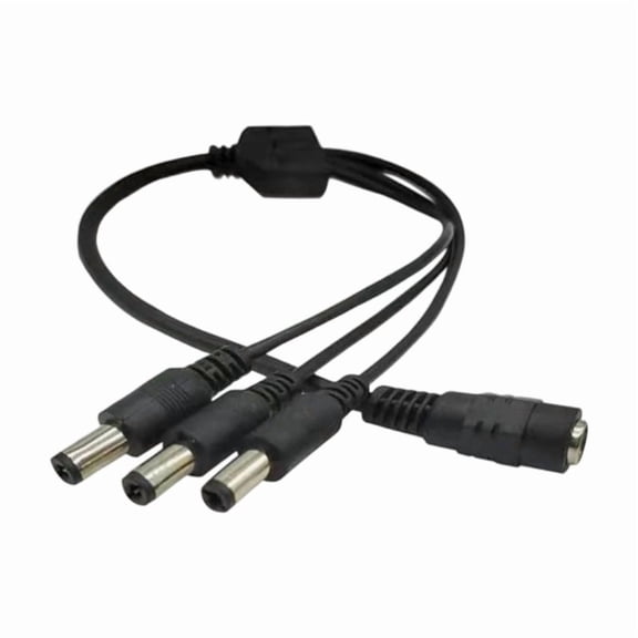 Female Male Extend Power Cord Multi Device Power Splitter Cable For Surveillance Systems 5521 Extension Cord Enduring