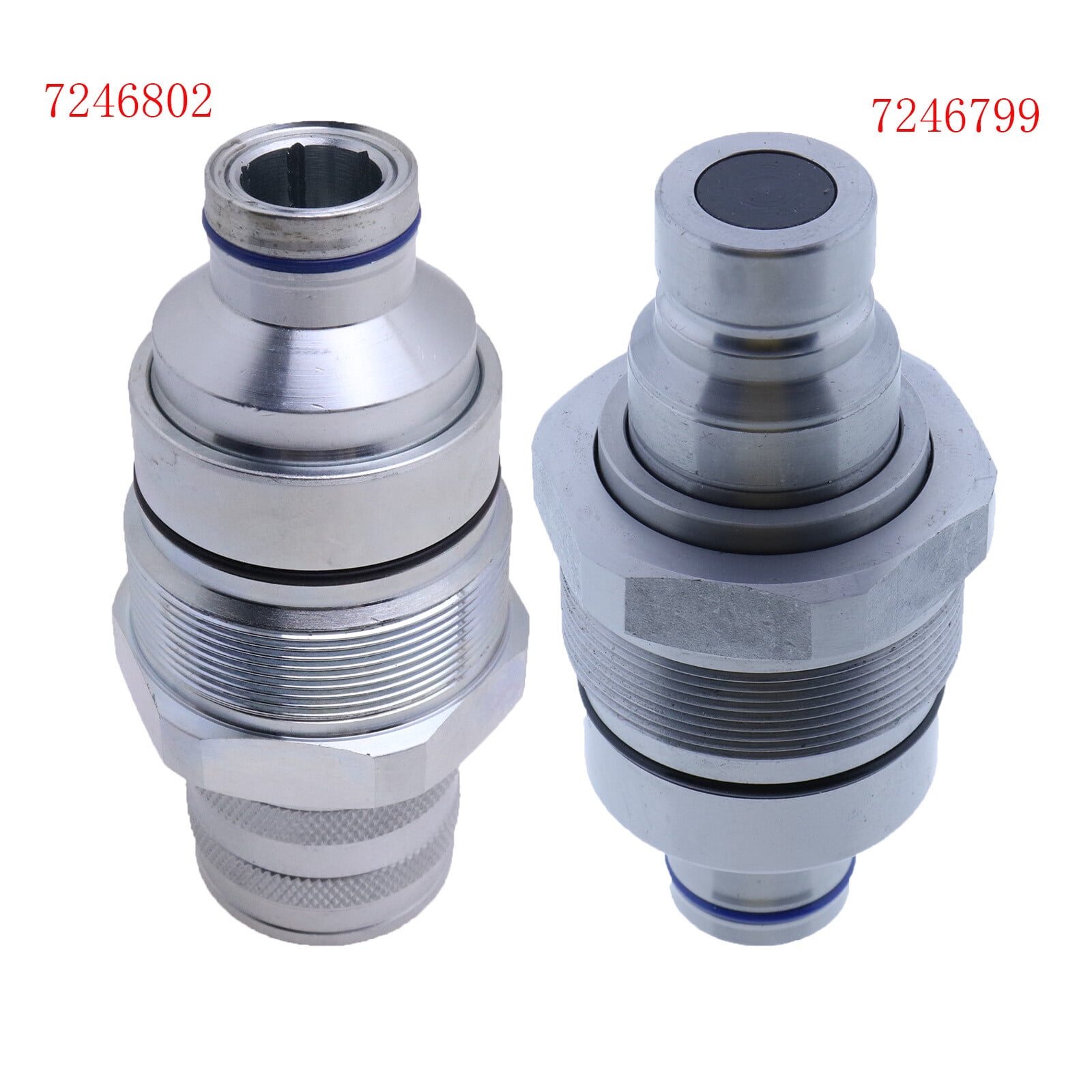 7246799 Female+Male Flat Face Quick Coupler 7246802 7246799 for Bobcat Loaders ...