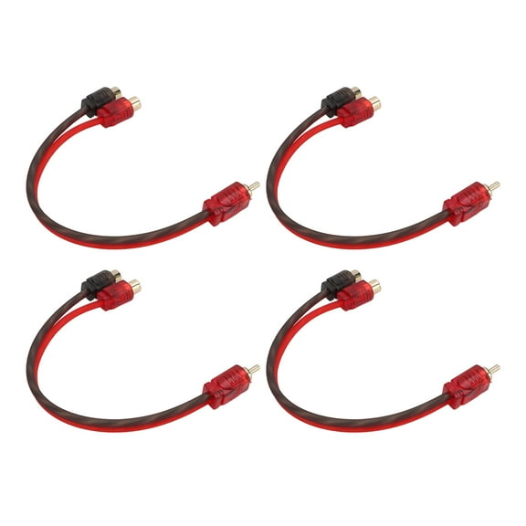 Rca Y Splitter, Stereo Adapter For Seamless Audio Distribution, High Grade Material Ensuring Excellent Noise Reduction And Accuracy, Flexible Cable And Anti-Aging Material For
