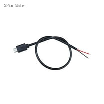 Female/Male USB Power Cable, 2/4Pin Charger Power Cord  Micro USB 2/4 Core Charging Extension Cable Pure Copper 0.3M Adapter Extender Data Cable