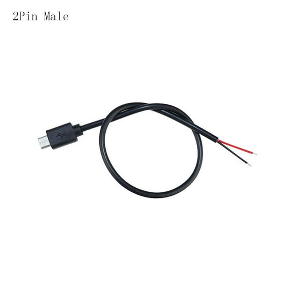 Female/Male USB Power Cable, 2/4Pin Charger Power Cord  Micro USB 2/4 Core Charging Extension Cable Pure Copper 0.3M Adapter Extender Data Cable
