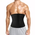 thumbnail image 1 of Female Male Waist Training Corset Daily Wear Steel Bone Abdomen Control Body Shaper Adjustable Hooks, 1 of 13