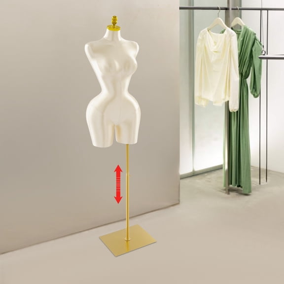 Female Mannequin Body Torso, Clothing Display Model, Adjustable Dress Form