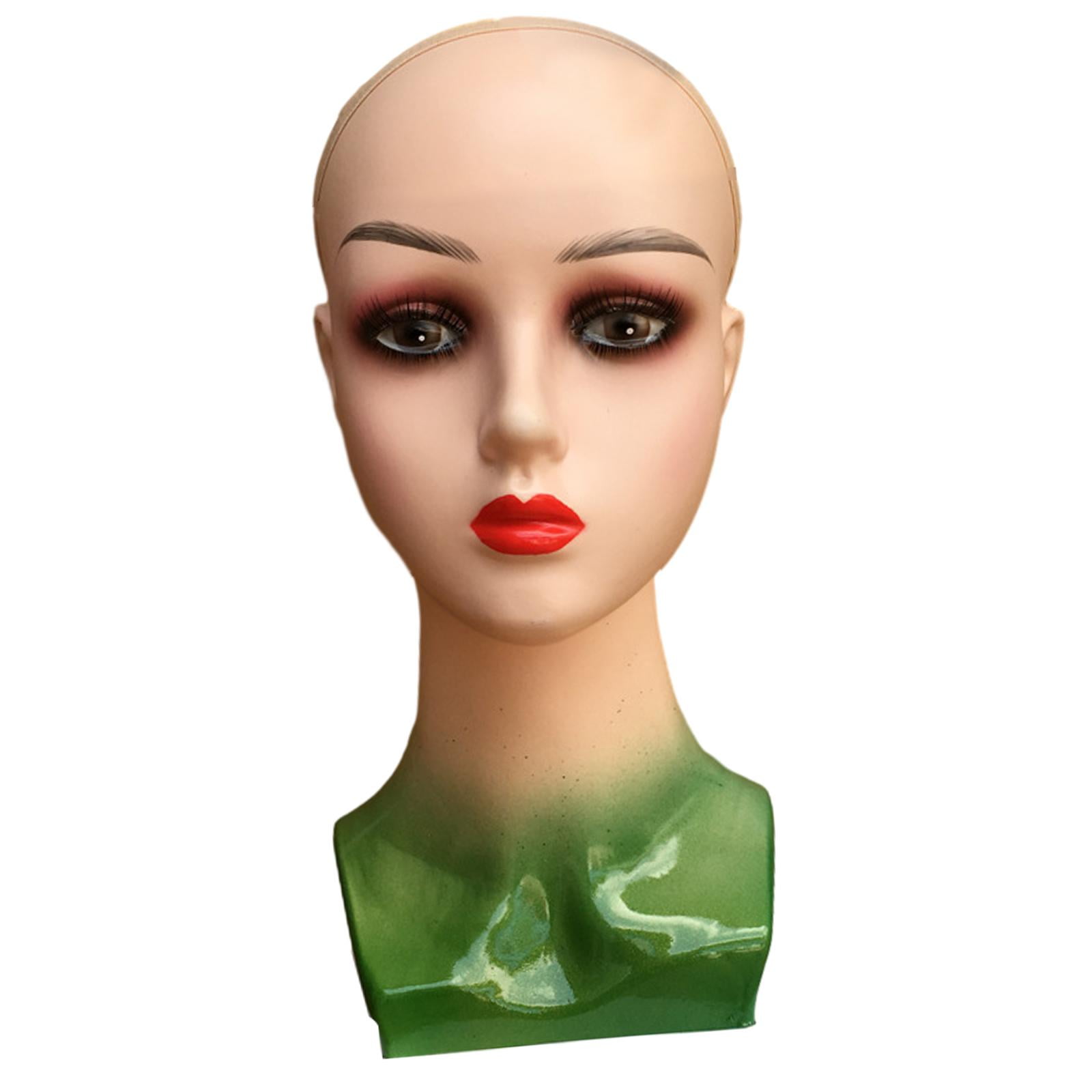 Female Mannequin Head Head Stands Durable Realistic Professional Smooth