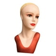 thumbnail image 1 of Female Mannequin Head Makeup Professional Manikin Display Stand Stable Base for Glasses Making Jewelry Hairpieces Shop Red, 1 of 10