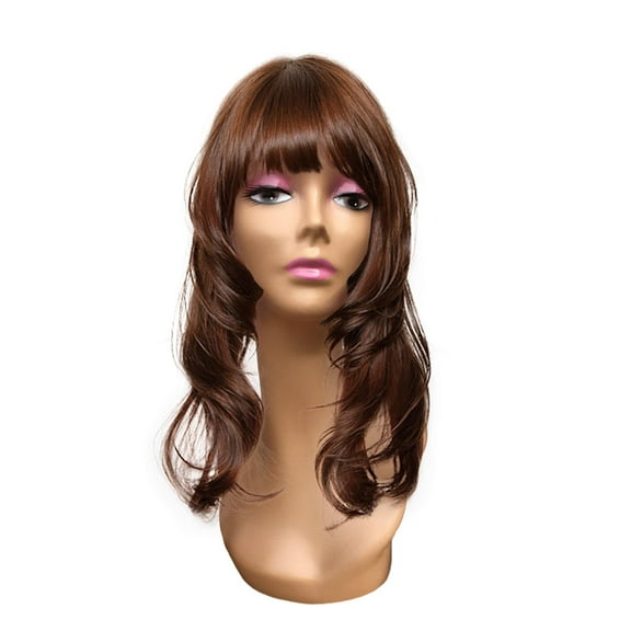 Female Mannequin Head, Manikin Long Neck Durable Multipurpose with Makeup, Professional Display Model for s Displaying Making Styling Style B