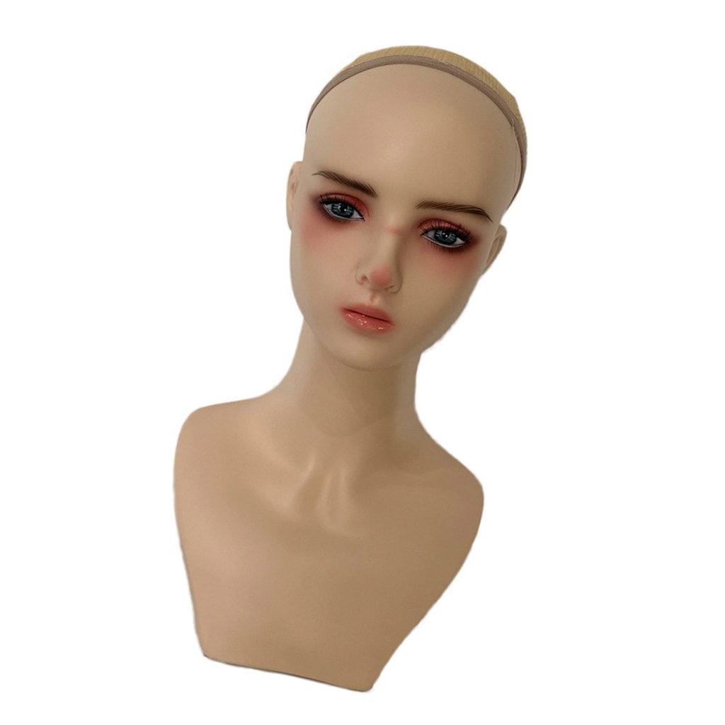 Female Mannequin Head Wig Display Stand Wig Holder for Wig Hairs Hat Display