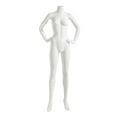 thumbnail image 1 of Female Mannequin - Headless, Hands on Hips - Matte White, 1 of 1