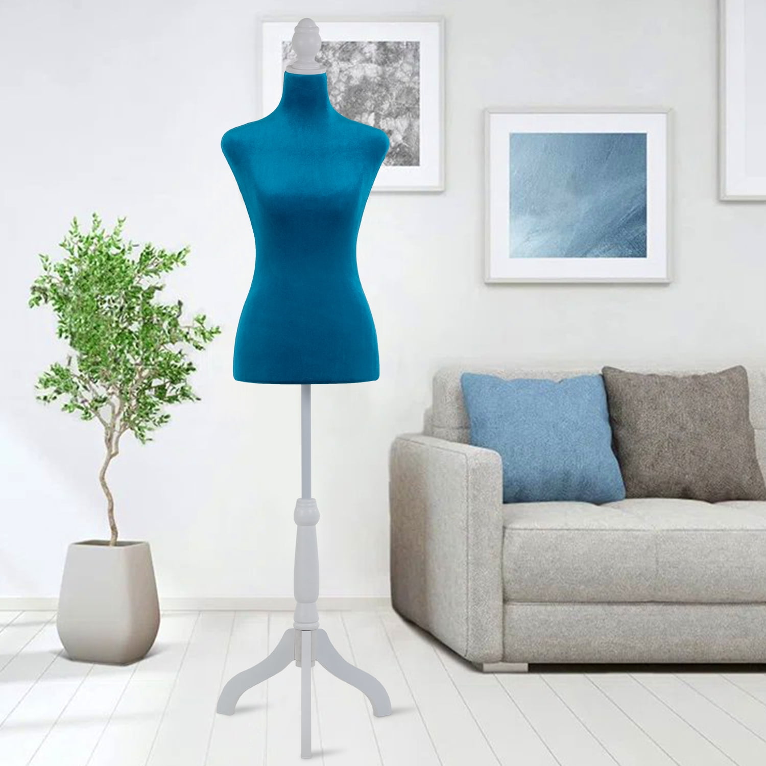 Mannequin Body, Mannequin Torso Mannequin Stand Dress Form 49.6-63.4 Height  Adjustable Maniquins Body Female, Portable Displays Women for Sewing